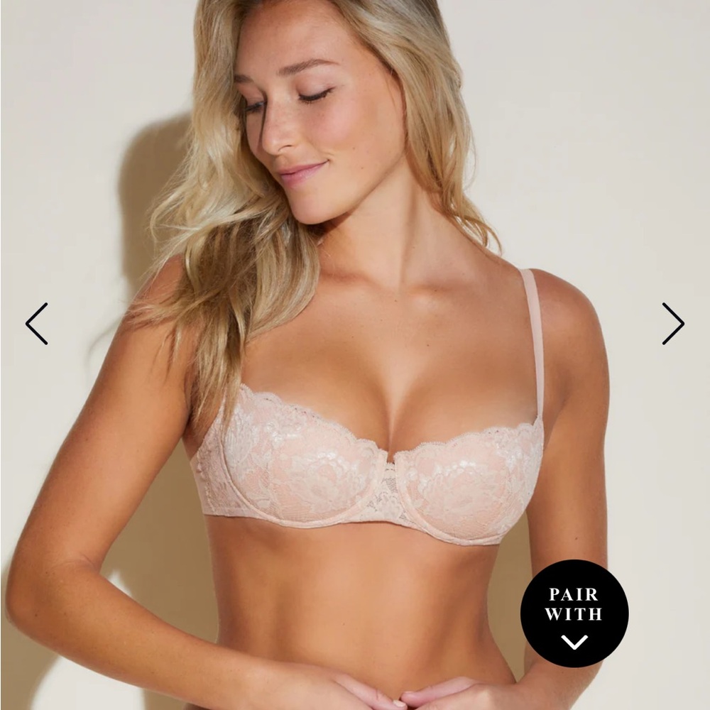 Cosabella Lace Underwire Bra in nude and black sold separate